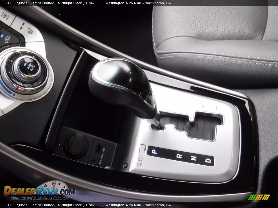 2012 Hyundai Elantra Limited Midnight Black / Gray Photo #22