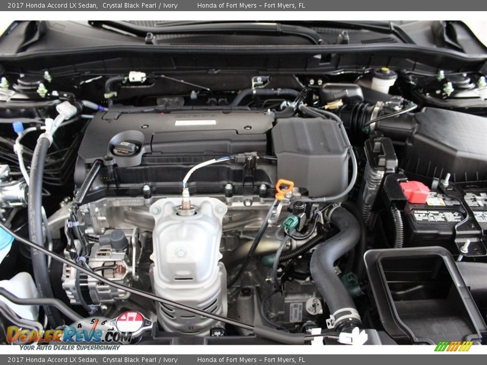 2017 Honda Accord LX Sedan Crystal Black Pearl / Ivory Photo #25