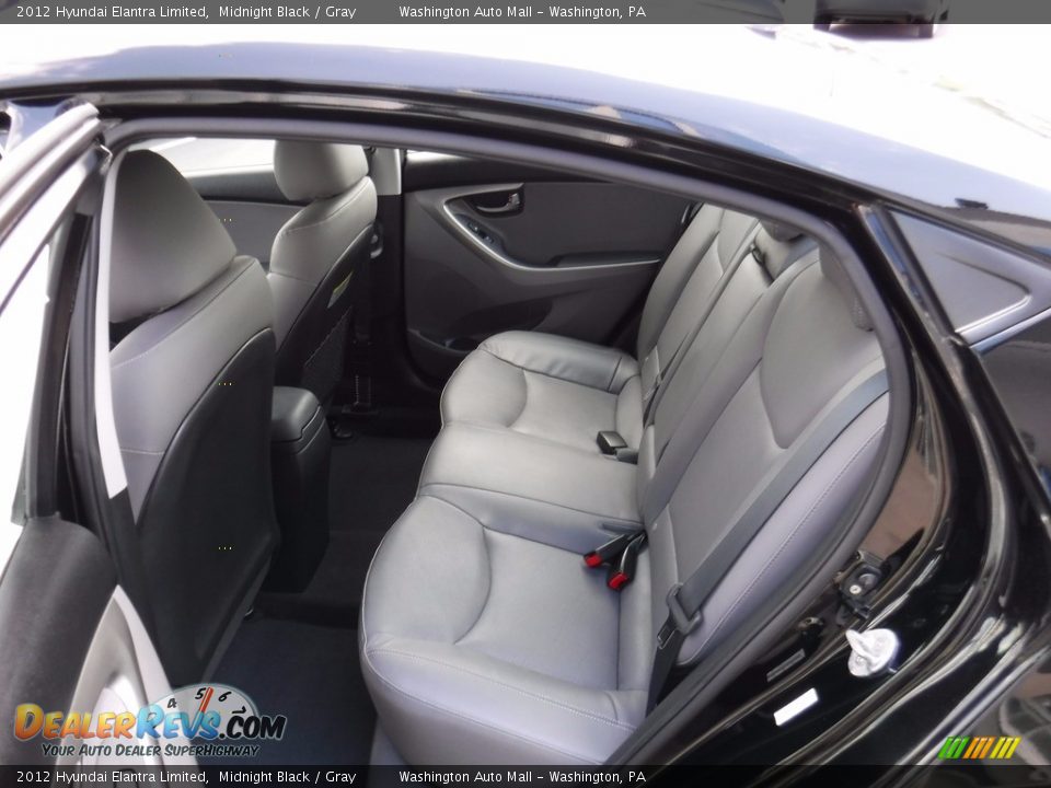 2012 Hyundai Elantra Limited Midnight Black / Gray Photo #25