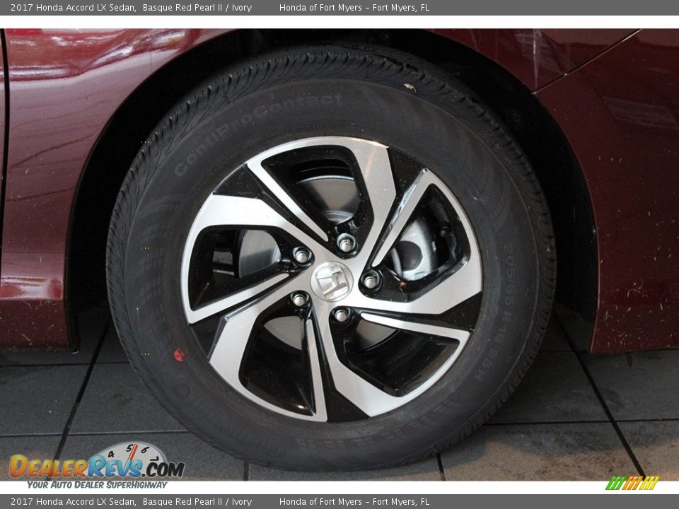 2017 Honda Accord LX Sedan Basque Red Pearl II / Ivory Photo #2