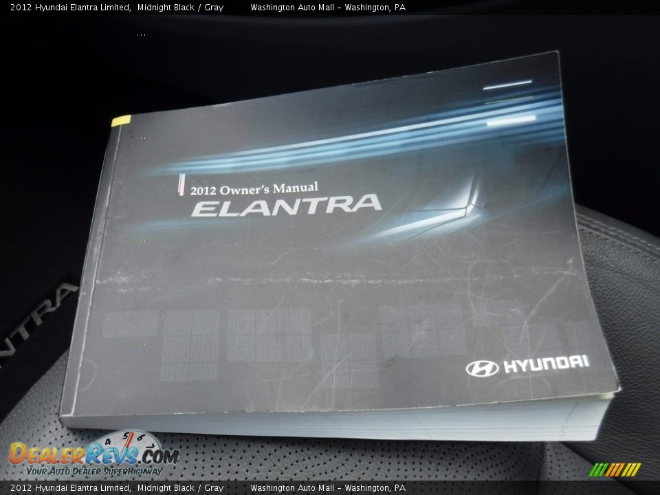2012 Hyundai Elantra Limited Midnight Black / Gray Photo #27