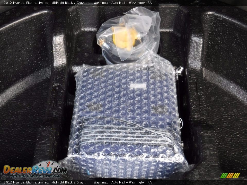 2012 Hyundai Elantra Limited Midnight Black / Gray Photo #28