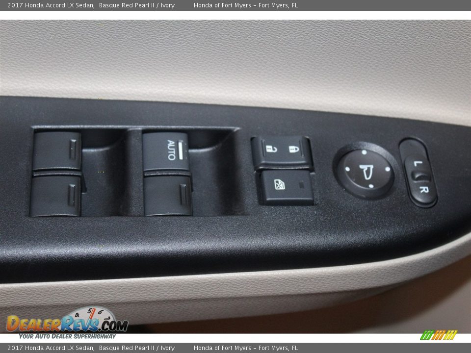 2017 Honda Accord LX Sedan Basque Red Pearl II / Ivory Photo #8