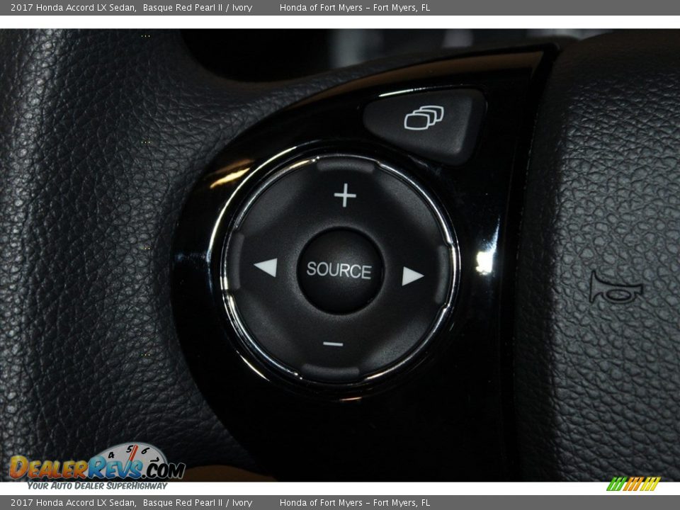 2017 Honda Accord LX Sedan Basque Red Pearl II / Ivory Photo #12