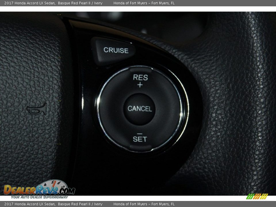 2017 Honda Accord LX Sedan Basque Red Pearl II / Ivory Photo #14