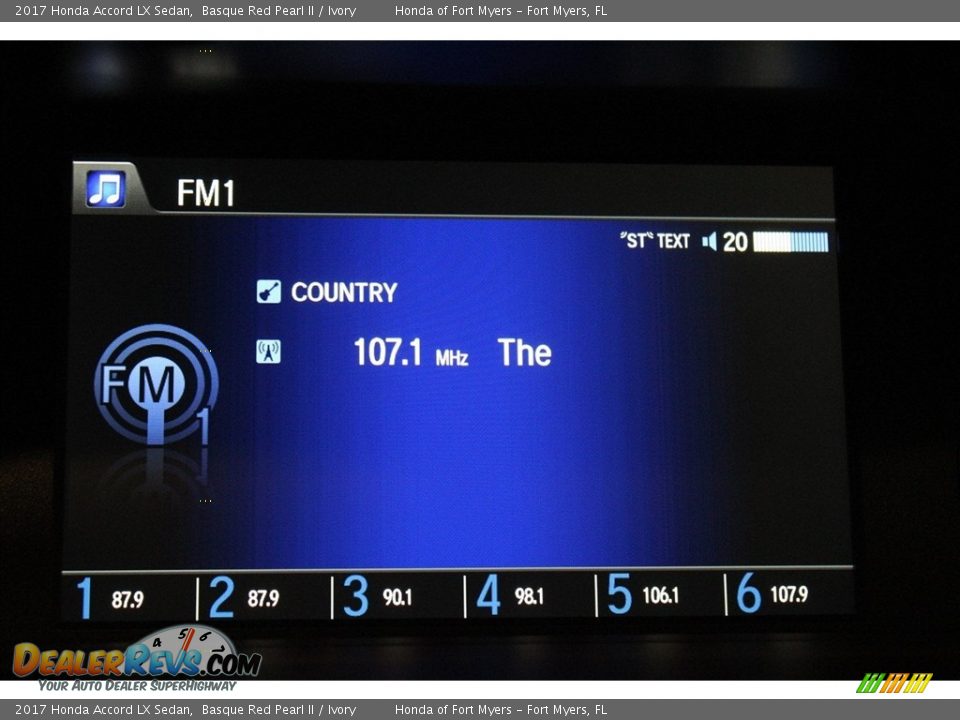 2017 Honda Accord LX Sedan Basque Red Pearl II / Ivory Photo #16