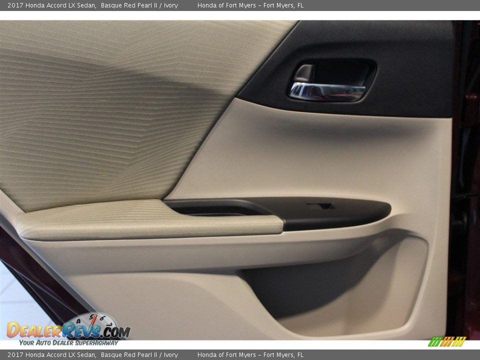 2017 Honda Accord LX Sedan Basque Red Pearl II / Ivory Photo #23
