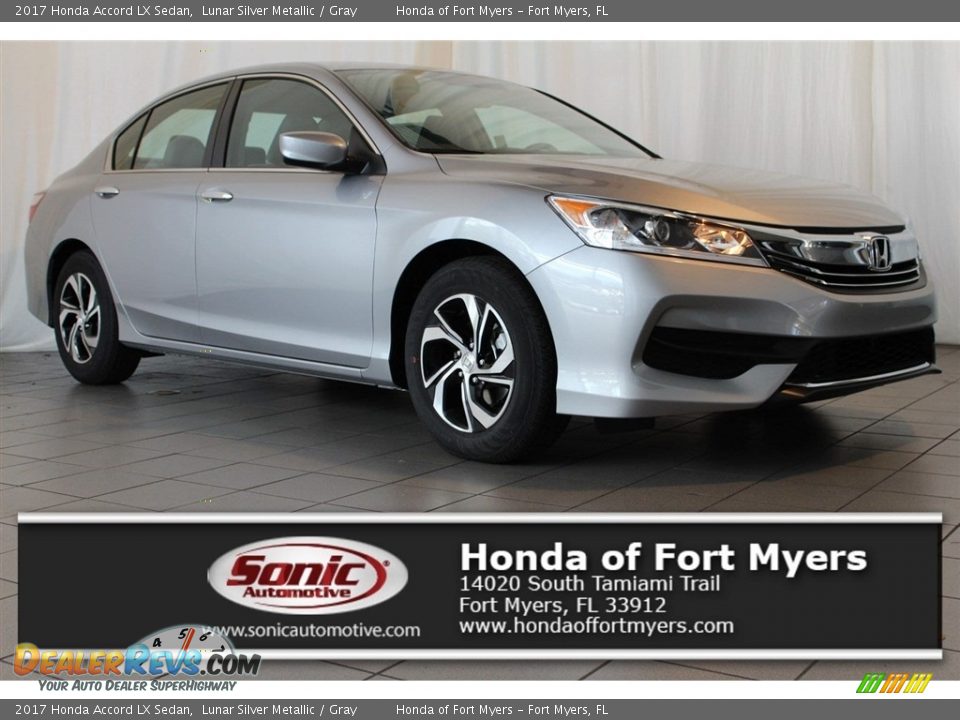 2017 Honda Accord LX Sedan Lunar Silver Metallic / Gray Photo #1