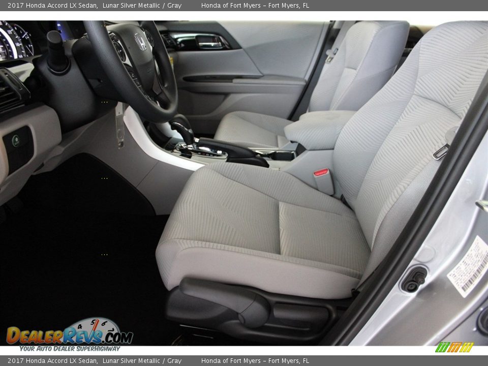 2017 Honda Accord LX Sedan Lunar Silver Metallic / Gray Photo #9