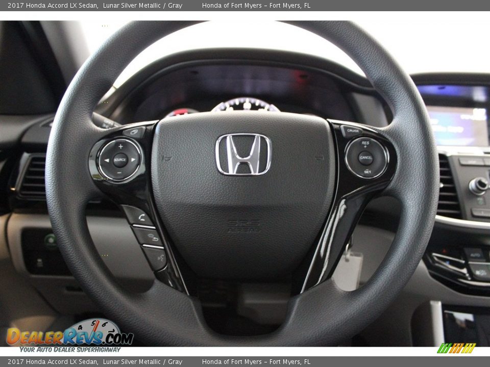 2017 Honda Accord LX Sedan Lunar Silver Metallic / Gray Photo #11