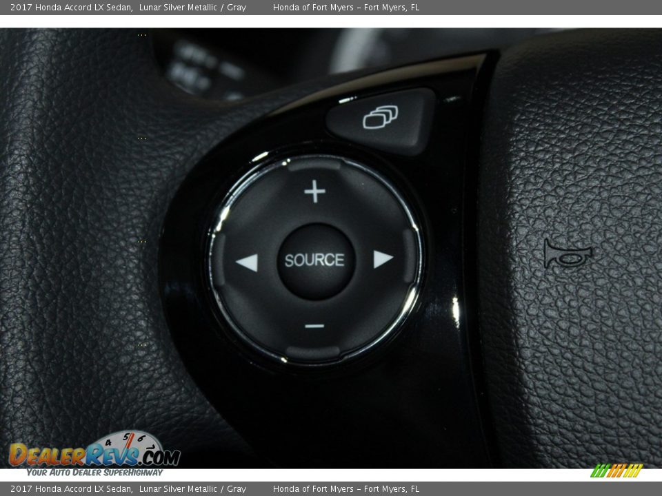 2017 Honda Accord LX Sedan Lunar Silver Metallic / Gray Photo #12