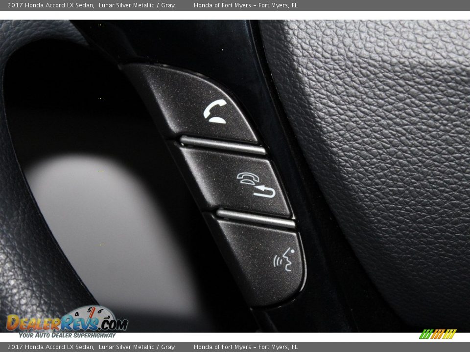 2017 Honda Accord LX Sedan Lunar Silver Metallic / Gray Photo #13