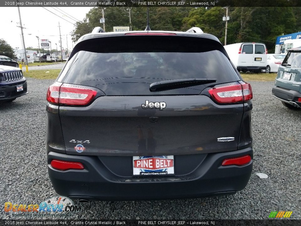 2018 Jeep Cherokee Latitude 4x4 Granite Crystal Metallic / Black Photo #5