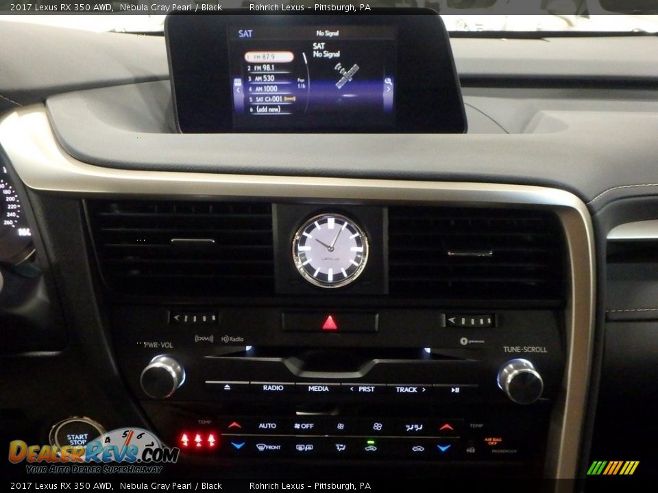2017 Lexus RX 350 AWD Nebula Gray Pearl / Black Photo #12