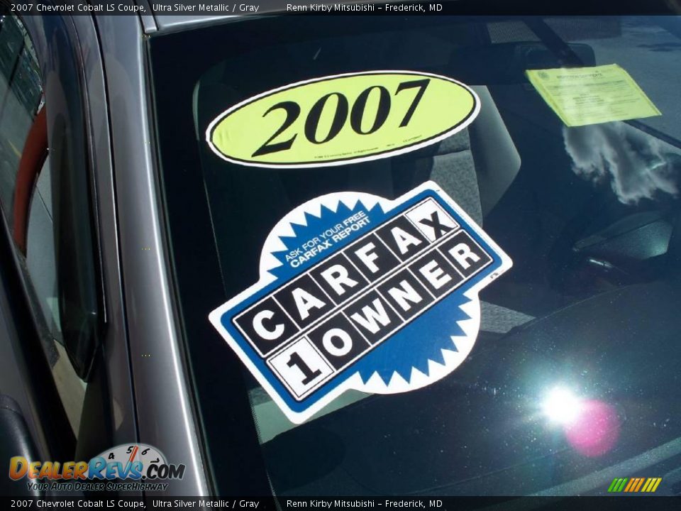 2007 Chevrolet Cobalt LS Coupe Ultra Silver Metallic / Gray Photo #21