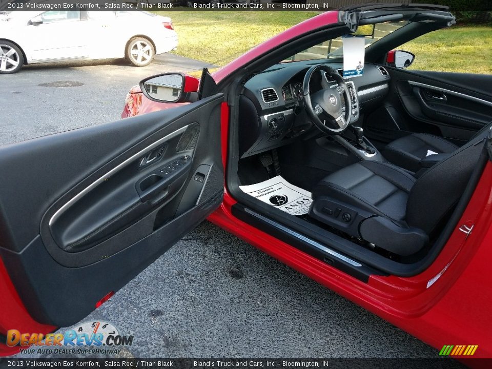 2013 Volkswagen Eos Komfort Salsa Red / Titan Black Photo #10