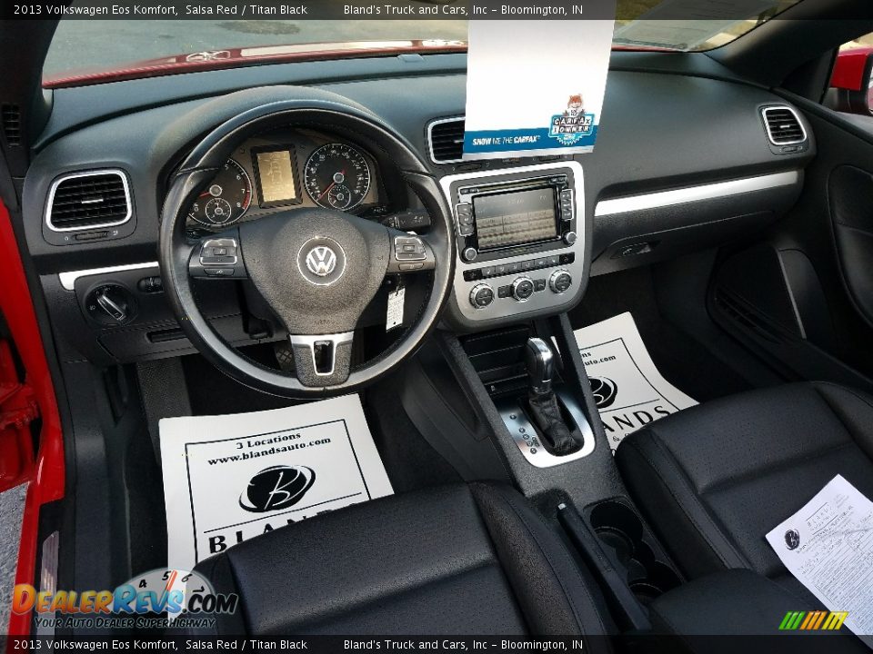 2013 Volkswagen Eos Komfort Salsa Red / Titan Black Photo #16