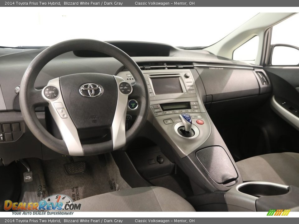 2014 Toyota Prius Two Hybrid Blizzard White Pearl / Dark Gray Photo #6