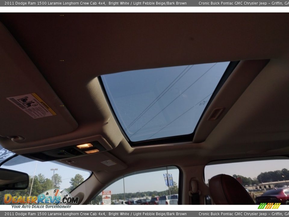 2011 Dodge Ram 1500 Laramie Longhorn Crew Cab 4x4 Bright White / Light Pebble Beige/Bark Brown Photo #11