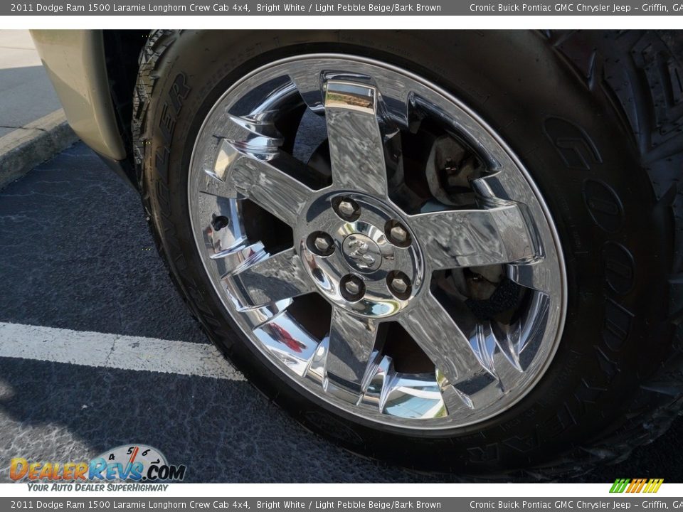 2011 Dodge Ram 1500 Laramie Longhorn Crew Cab 4x4 Bright White / Light Pebble Beige/Bark Brown Photo #13