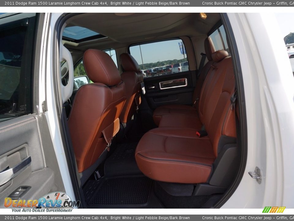 2011 Dodge Ram 1500 Laramie Longhorn Crew Cab 4x4 Bright White / Light Pebble Beige/Bark Brown Photo #15