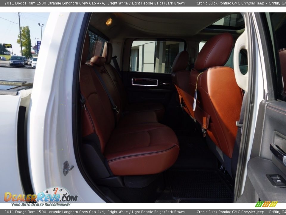 2011 Dodge Ram 1500 Laramie Longhorn Crew Cab 4x4 Bright White / Light Pebble Beige/Bark Brown Photo #20