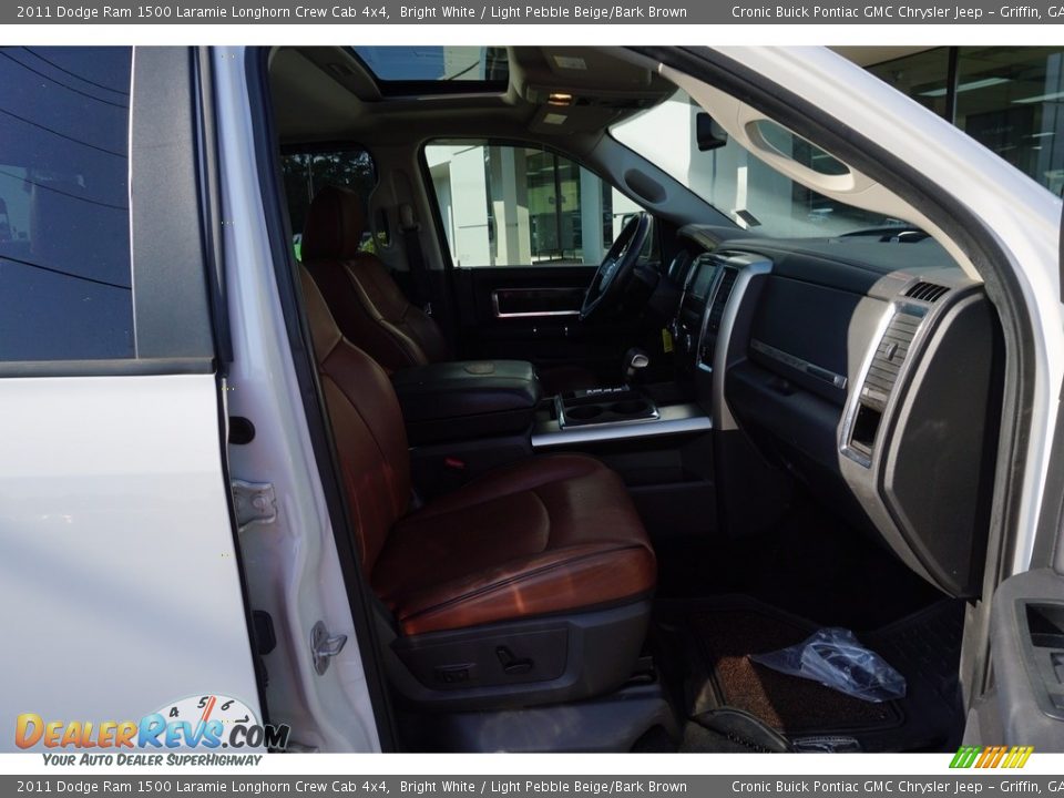 2011 Dodge Ram 1500 Laramie Longhorn Crew Cab 4x4 Bright White / Light Pebble Beige/Bark Brown Photo #21