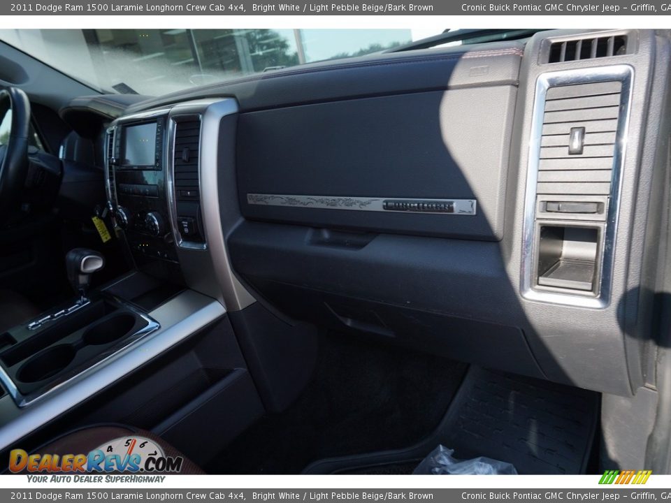 2011 Dodge Ram 1500 Laramie Longhorn Crew Cab 4x4 Bright White / Light Pebble Beige/Bark Brown Photo #22