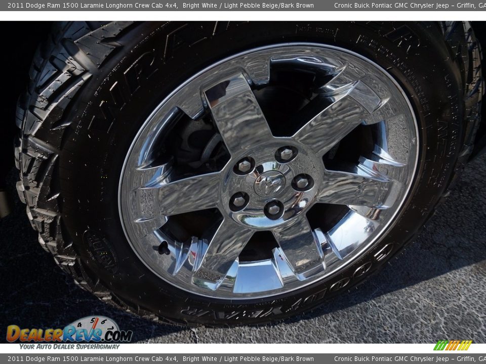 2011 Dodge Ram 1500 Laramie Longhorn Crew Cab 4x4 Bright White / Light Pebble Beige/Bark Brown Photo #23