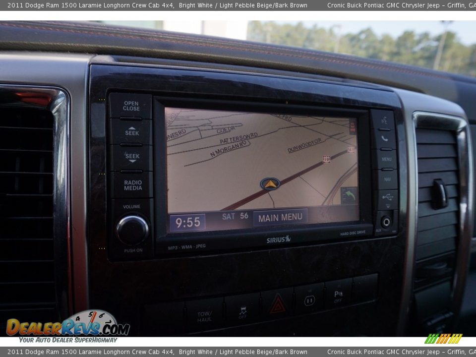 2011 Dodge Ram 1500 Laramie Longhorn Crew Cab 4x4 Bright White / Light Pebble Beige/Bark Brown Photo #24