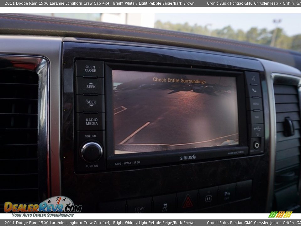 2011 Dodge Ram 1500 Laramie Longhorn Crew Cab 4x4 Bright White / Light Pebble Beige/Bark Brown Photo #25