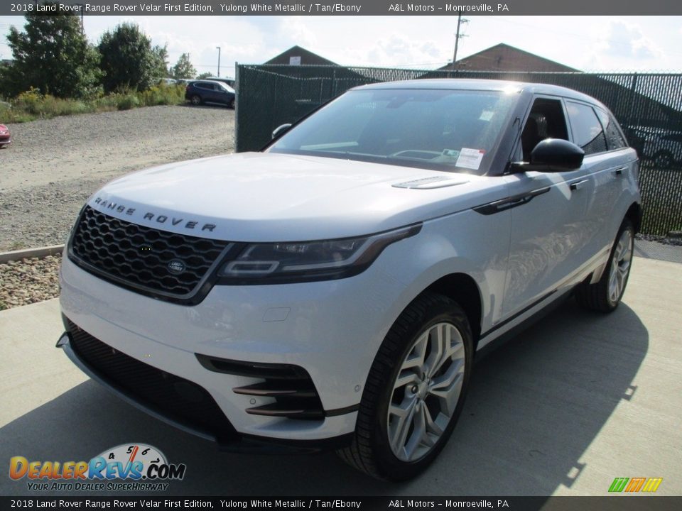 2018 Land Rover Range Rover Velar First Edition Yulong White Metallic / Tan/Ebony Photo #8