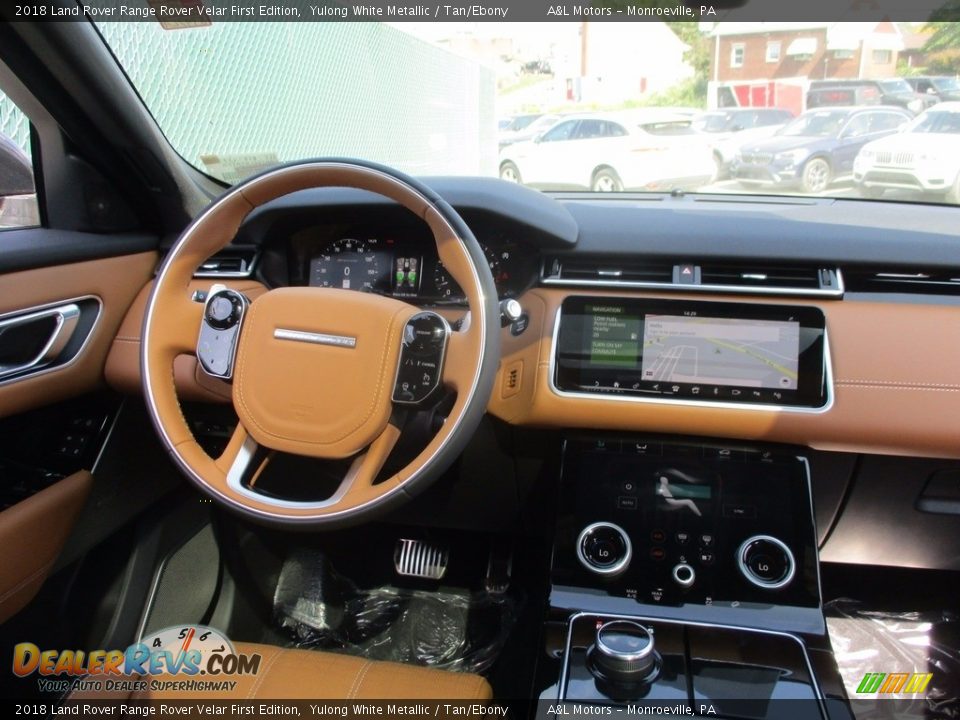 2018 Land Rover Range Rover Velar First Edition Yulong White Metallic / Tan/Ebony Photo #13