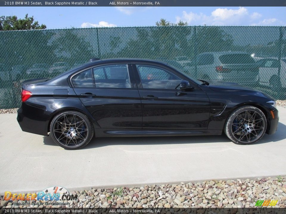 2018 BMW M3 Sedan Black Sapphire Metallic / Black Photo #2