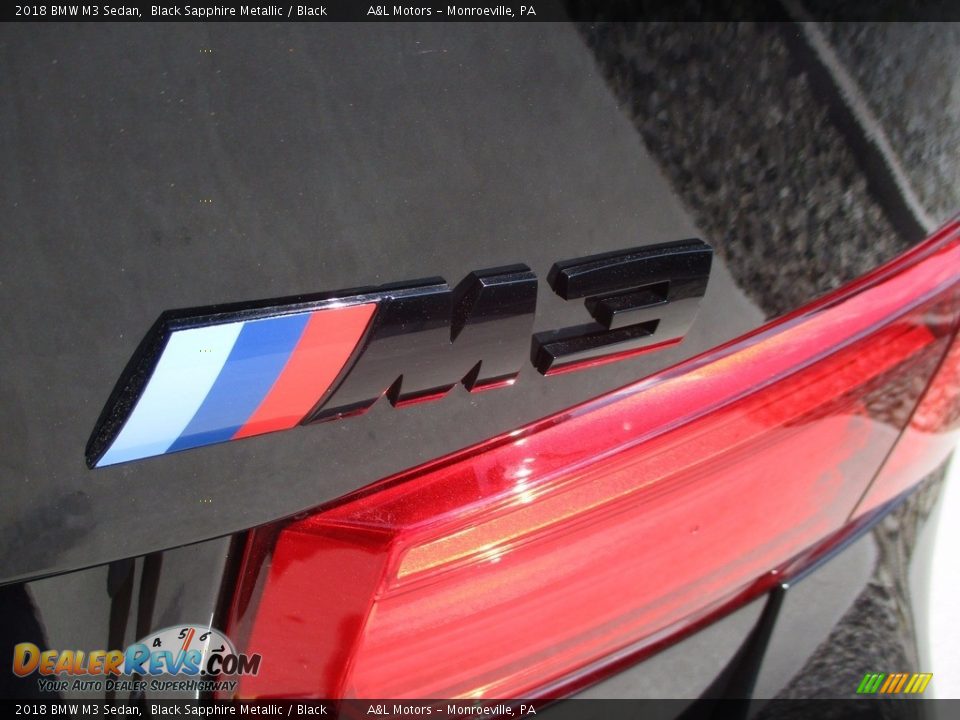 2018 BMW M3 Sedan Black Sapphire Metallic / Black Photo #5