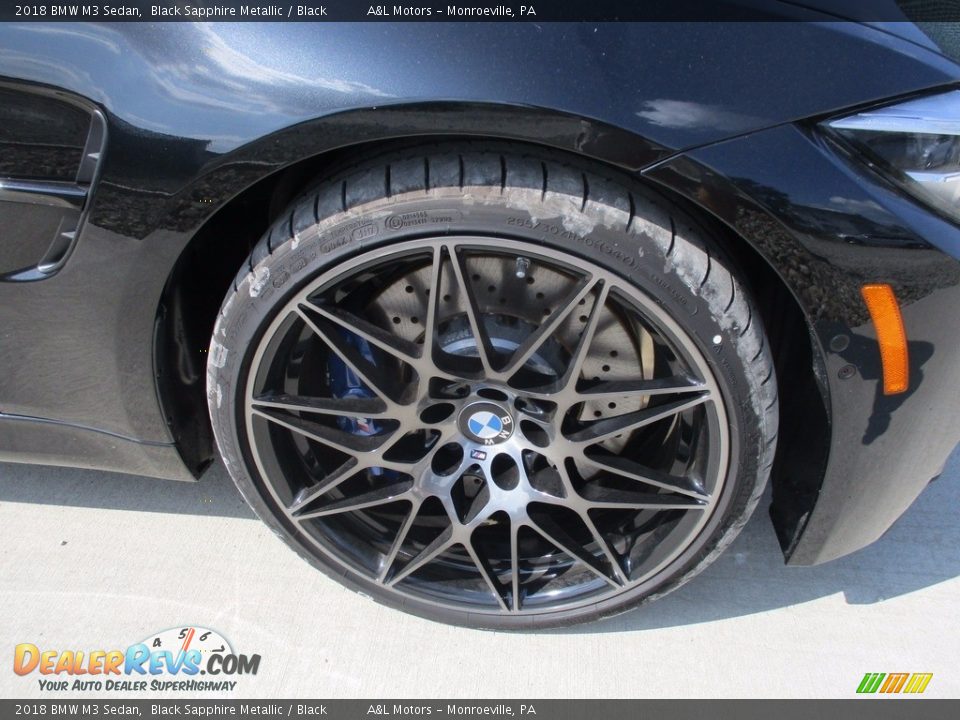 2018 BMW M3 Sedan Black Sapphire Metallic / Black Photo #6