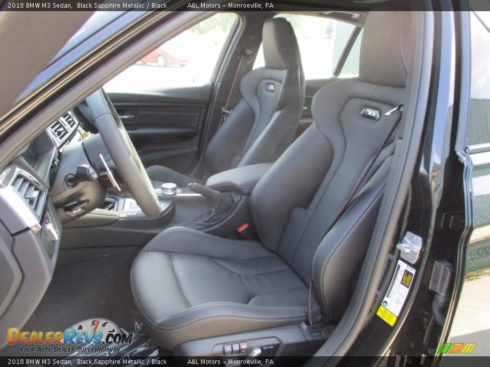 2018 BMW M3 Sedan Black Sapphire Metallic / Black Photo #12