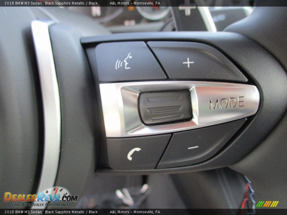 2018 BMW M3 Sedan Black Sapphire Metallic / Black Photo #18