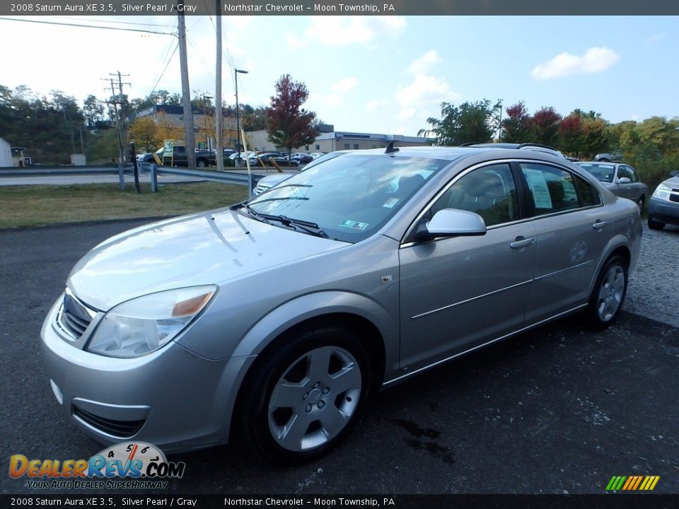 2008 Saturn Aura XE 3.5 Silver Pearl / Gray Photo #1