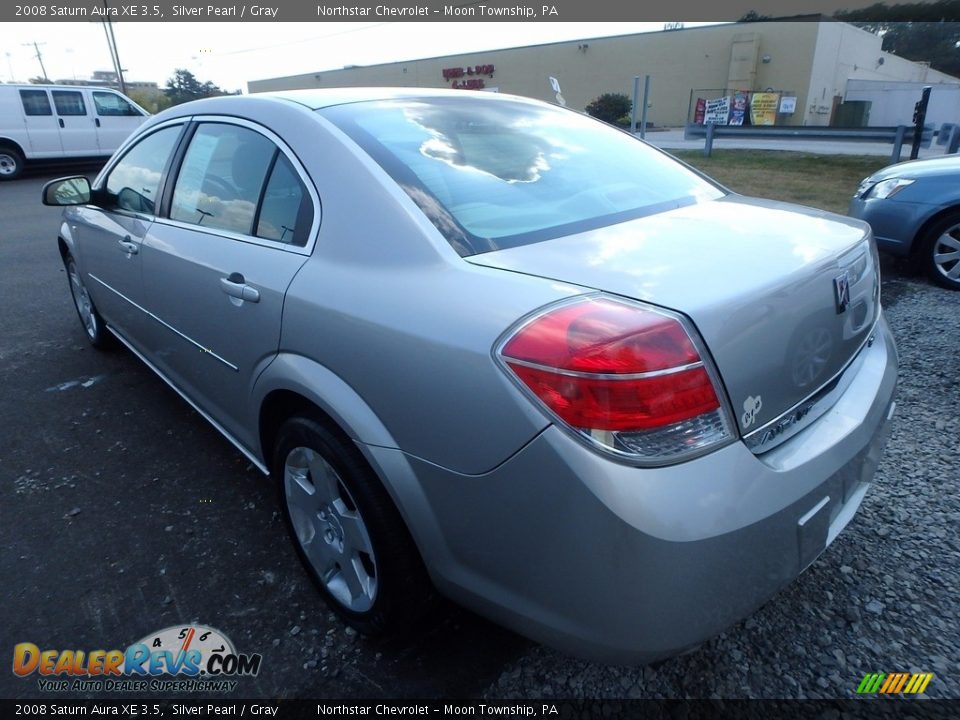2008 Saturn Aura XE 3.5 Silver Pearl / Gray Photo #2
