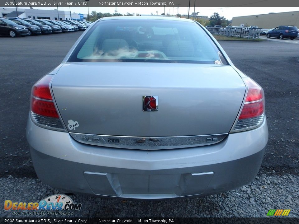 2008 Saturn Aura XE 3.5 Silver Pearl / Gray Photo #3