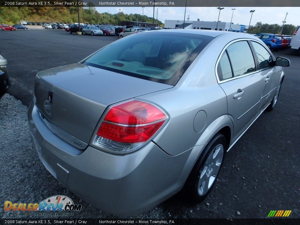 2008 Saturn Aura XE 3.5 Silver Pearl / Gray Photo #4