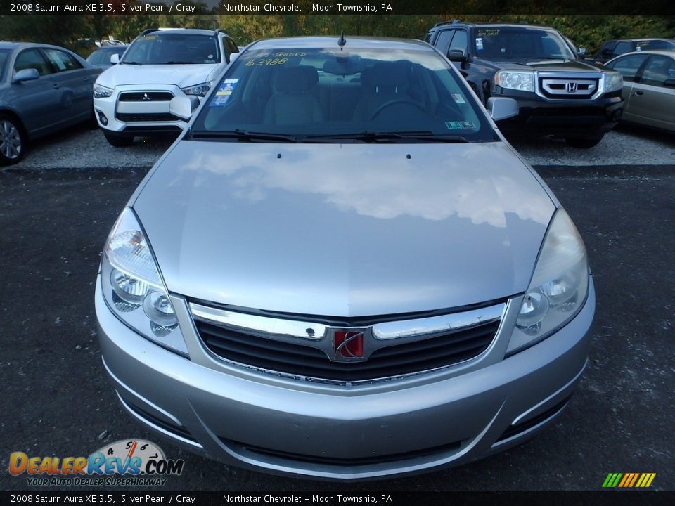 2008 Saturn Aura XE 3.5 Silver Pearl / Gray Photo #6