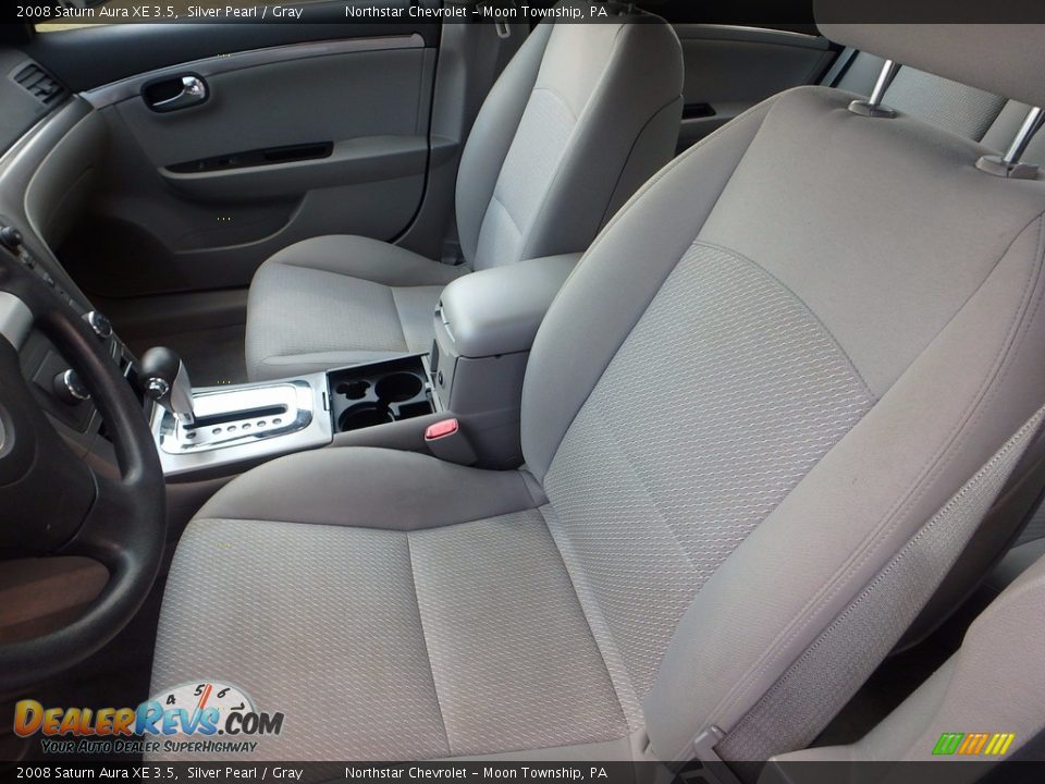 2008 Saturn Aura XE 3.5 Silver Pearl / Gray Photo #8