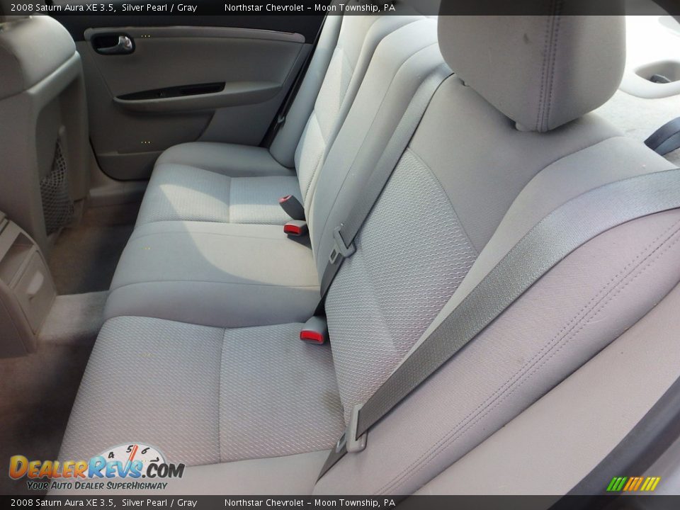 2008 Saturn Aura XE 3.5 Silver Pearl / Gray Photo #9
