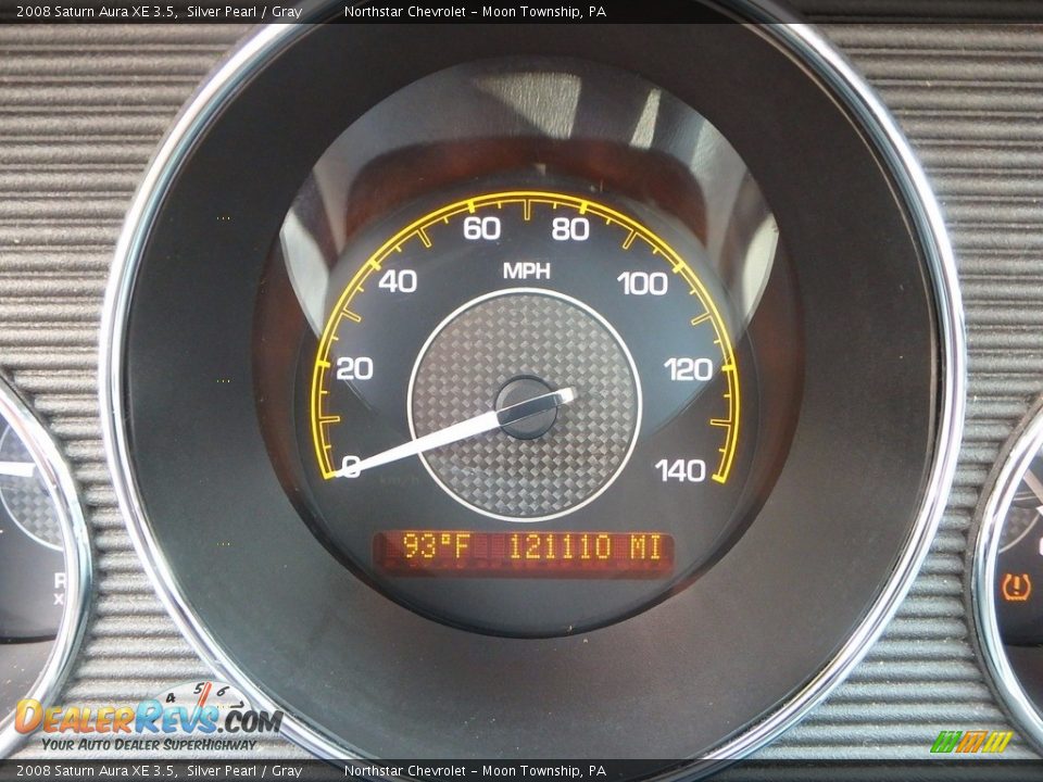 2008 Saturn Aura XE 3.5 Silver Pearl / Gray Photo #15