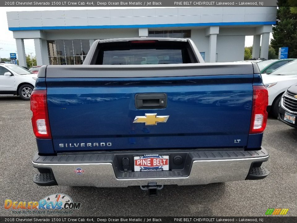 2018 Chevrolet Silverado 1500 LT Crew Cab 4x4 Deep Ocean Blue Metallic / Jet Black Photo #5