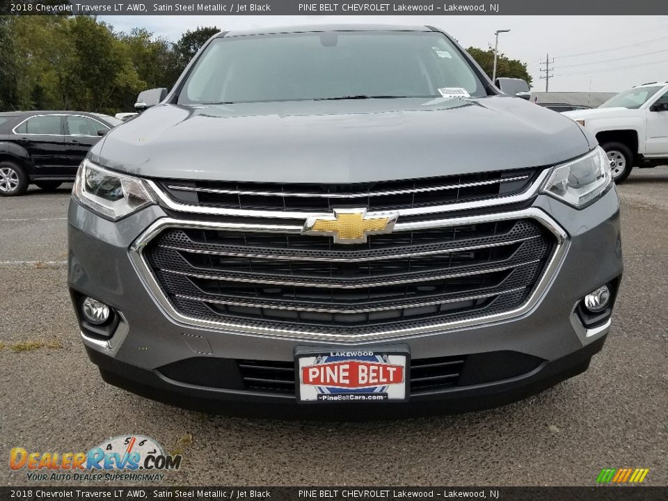 2018 Chevrolet Traverse LT AWD Satin Steel Metallic / Jet Black Photo #2