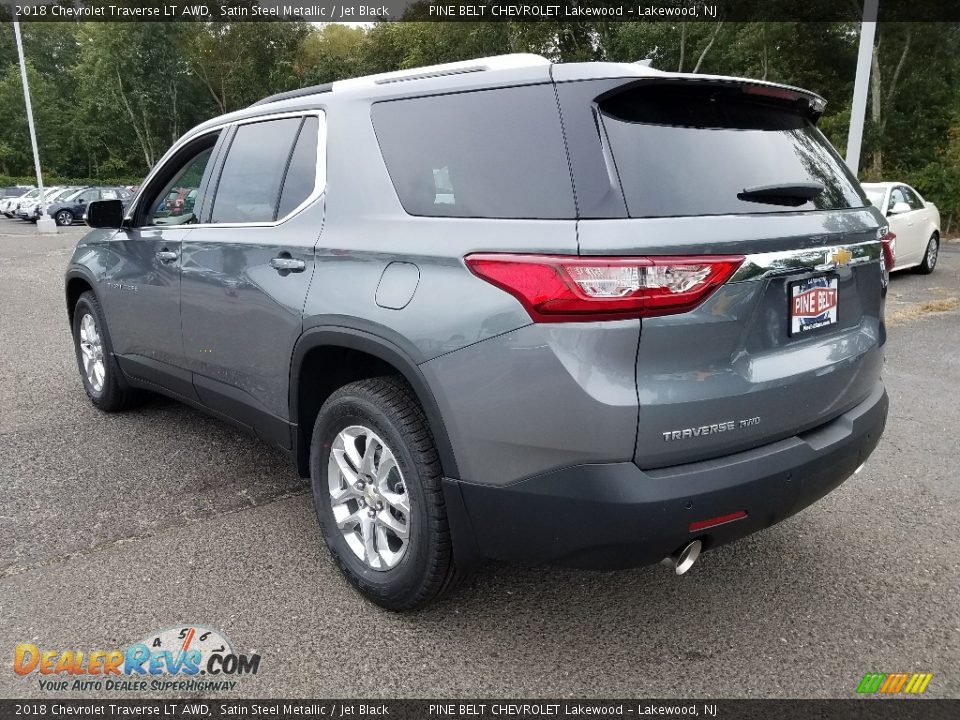 2018 Chevrolet Traverse LT AWD Satin Steel Metallic / Jet Black Photo #4
