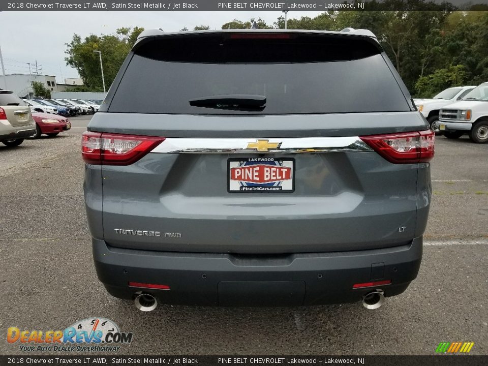 2018 Chevrolet Traverse LT AWD Satin Steel Metallic / Jet Black Photo #5